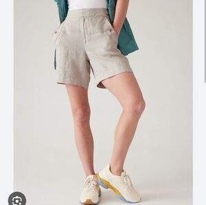 Athleta Voyager Linen Shorts Sz. 22🌴